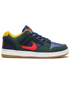 Nike SB AIR FORCE II LOW GREEN/RED/BLUE