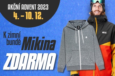 K zimní bundě mikina zdarma!